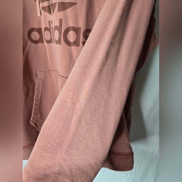 Women's Adidas Trefoil Hoodie Raw Pink Size Small Oversize Fit- Read Description - Picture 4 of 15
